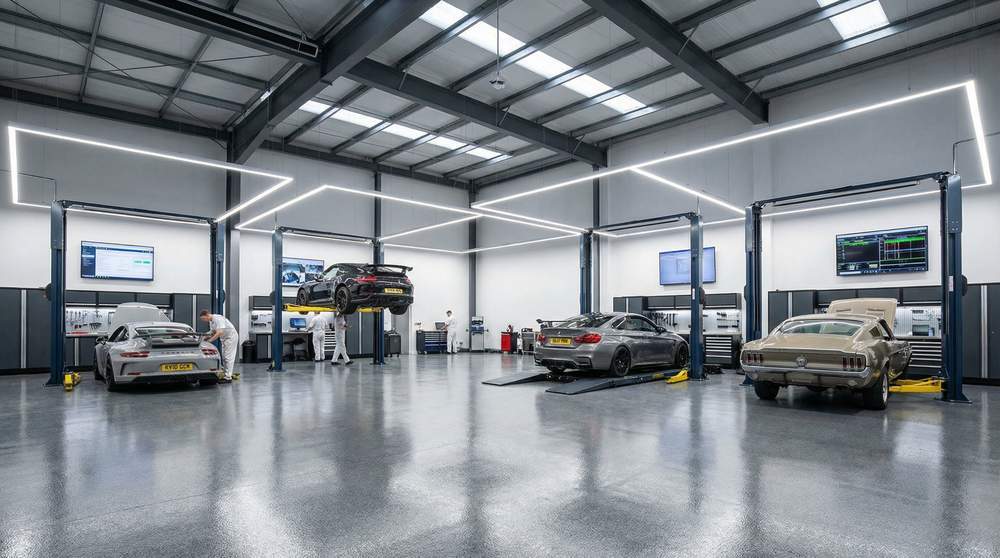 网红修车改装公司门店